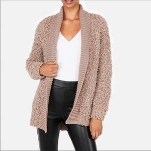 Express Sherpa Chenille Sweater Coat